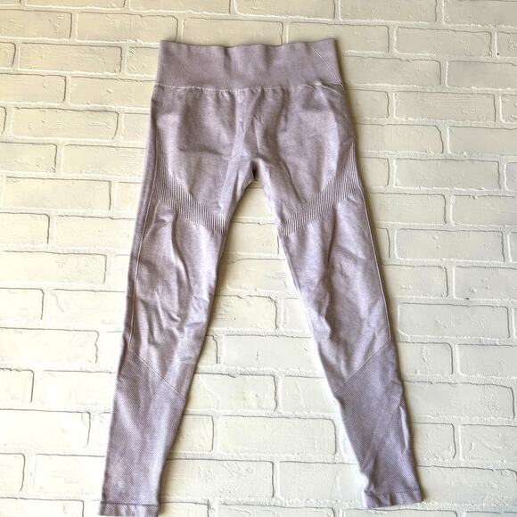 KORA Women's Athletic Contour Leggings Light Purple Compression Yoga - sz L - Picture 2 of 6